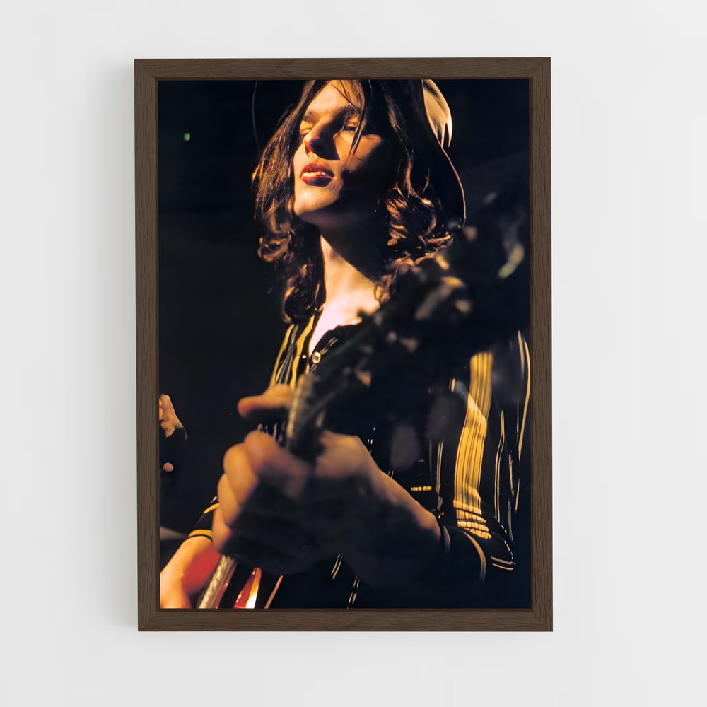 ap-david gilmour-4 cadre Bois foncé