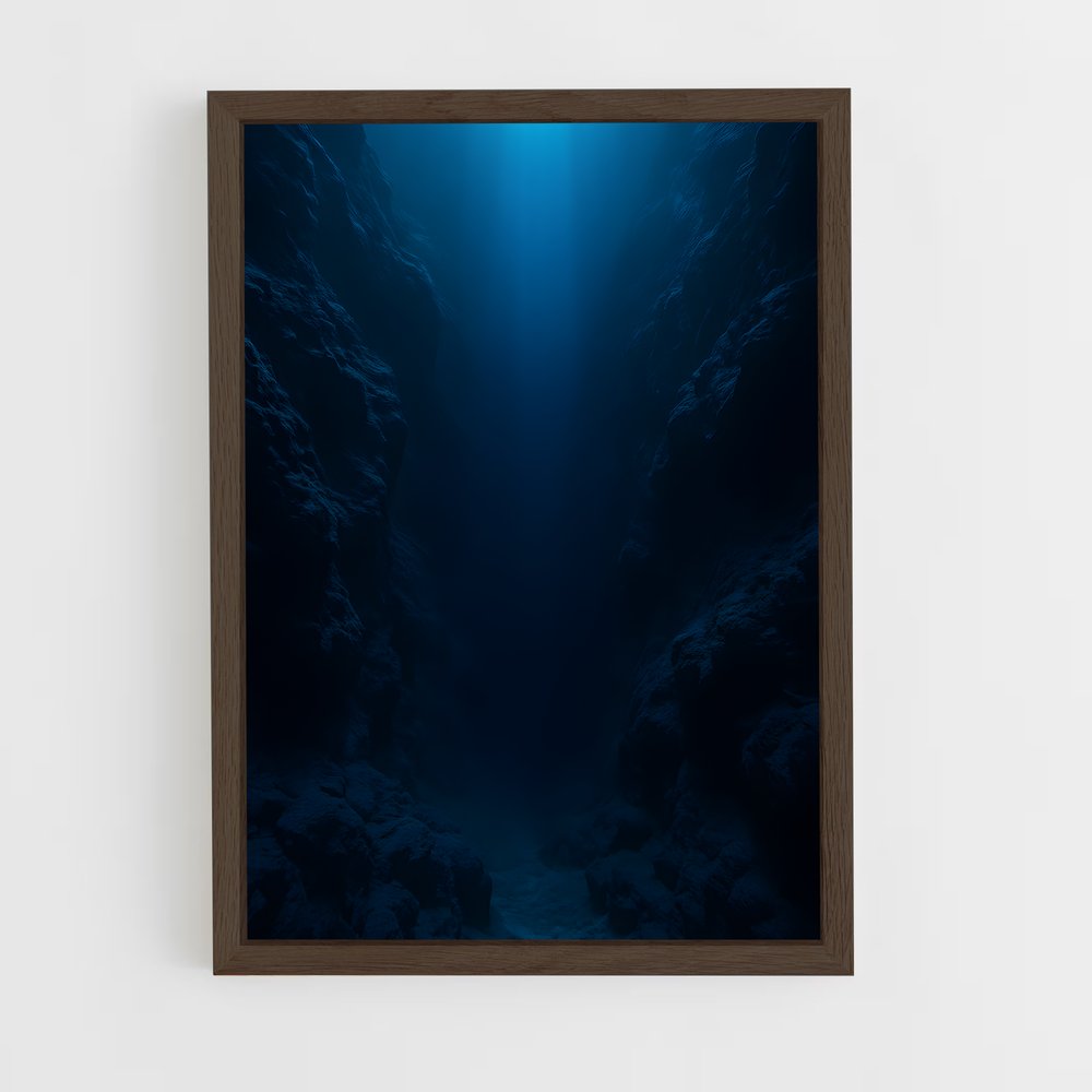 ap-deep blue-4 cadre Bois foncé