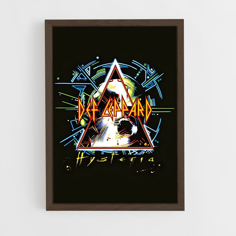 ap-def leppard-4 cadre Bois foncé