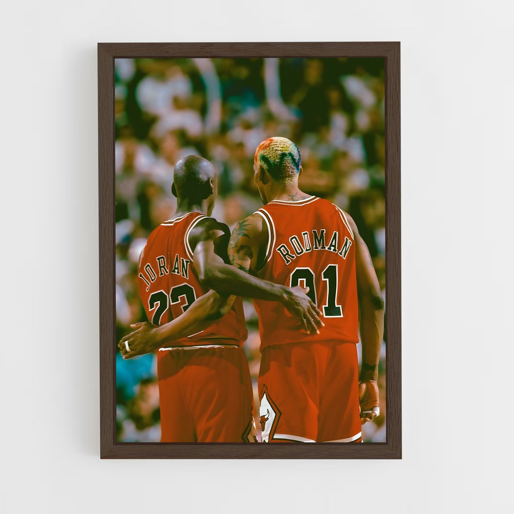 ap-dennis rodman-11 cadre Bois foncé