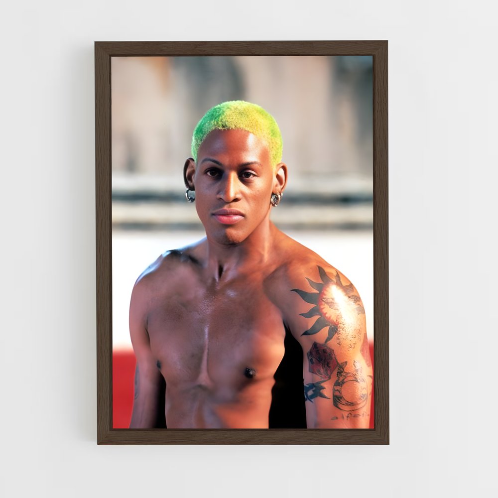 ap-dennis rodman-13 cadre Bois foncé