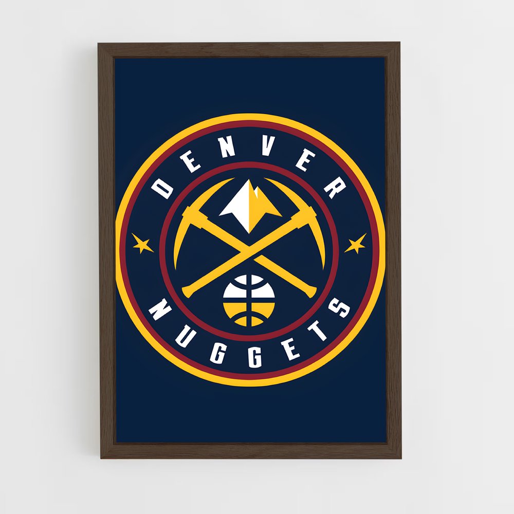 ap-denver nuggets-2 cadre Bois foncé