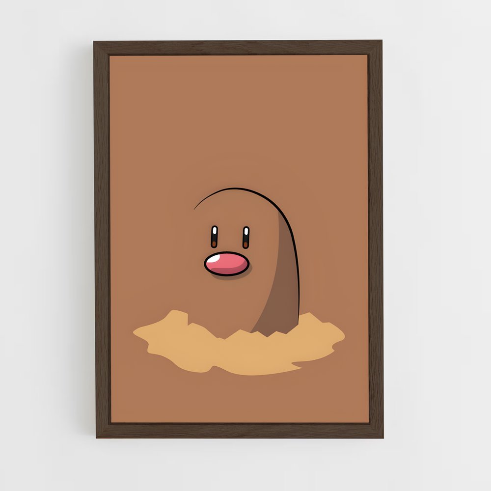 ap-diglett-2 cadre Bois foncé