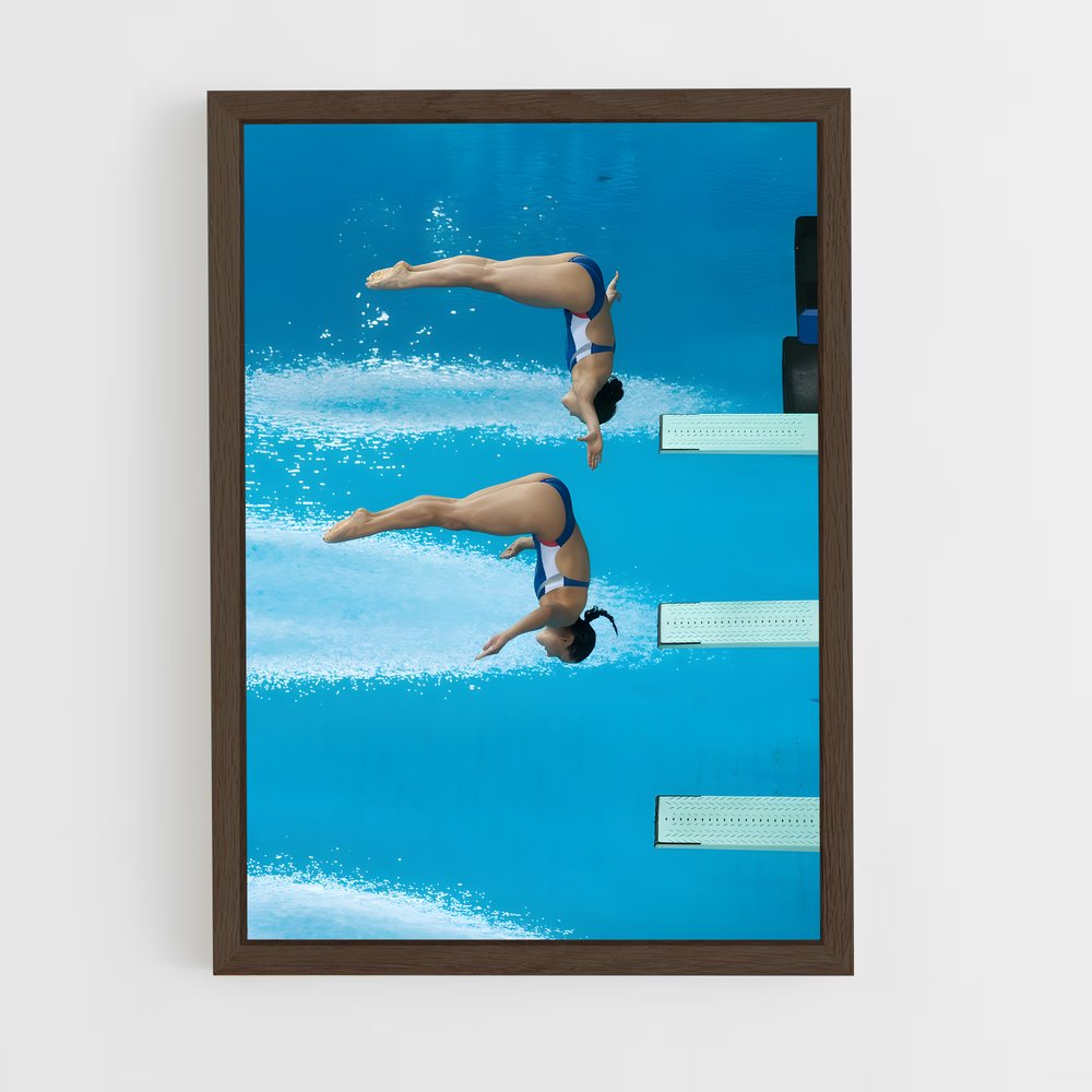 ap-diving world series-1 cadre Bois foncé