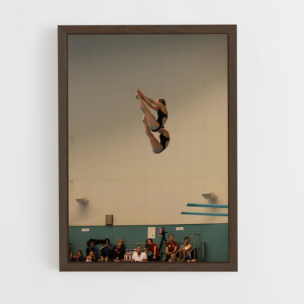 ap-diving world series-3 cadre Bois foncé