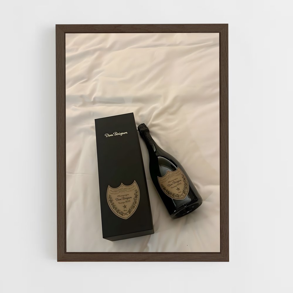 ap-dom perignon-2 cadre Bois foncé