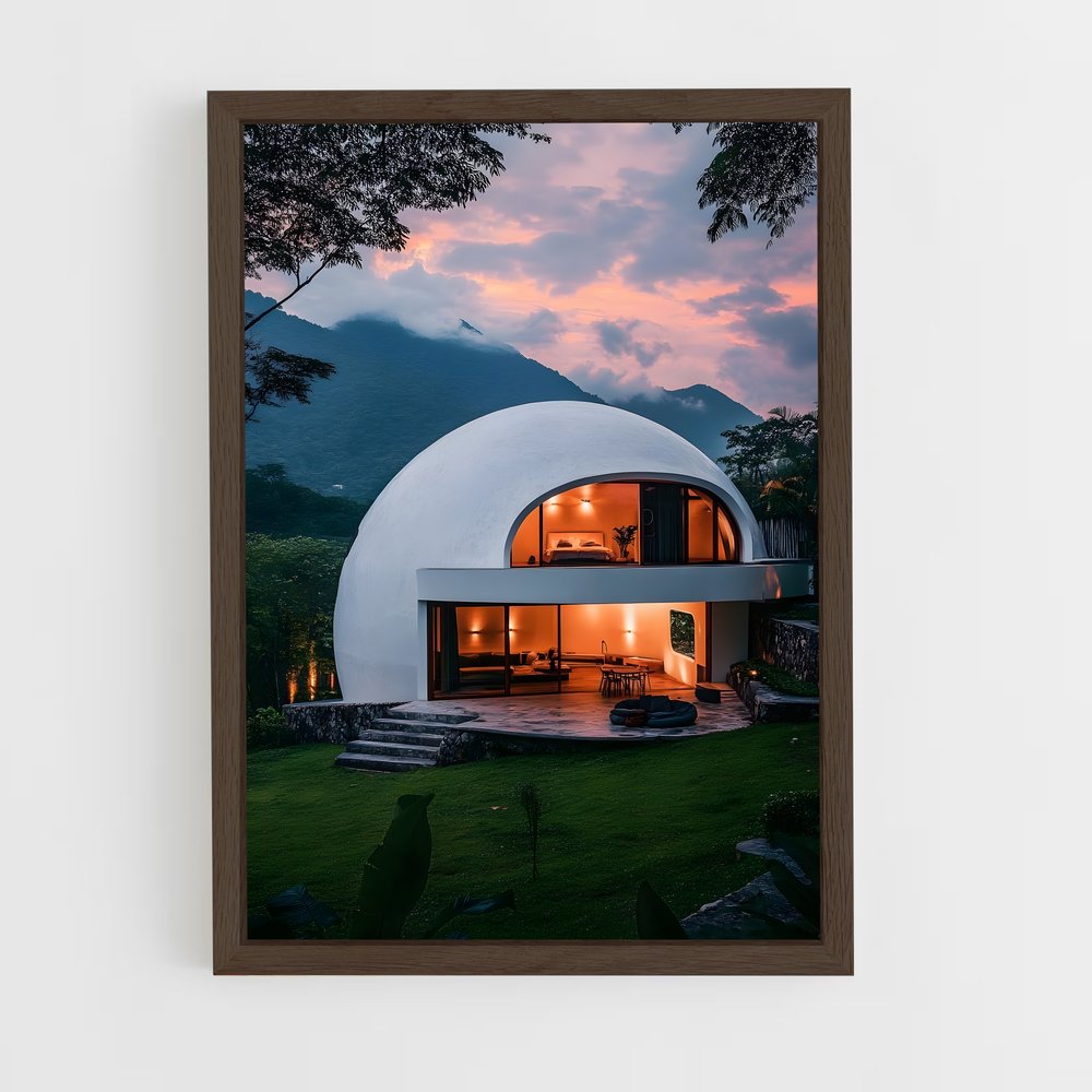 ap-domes-3 cadre Bois foncé