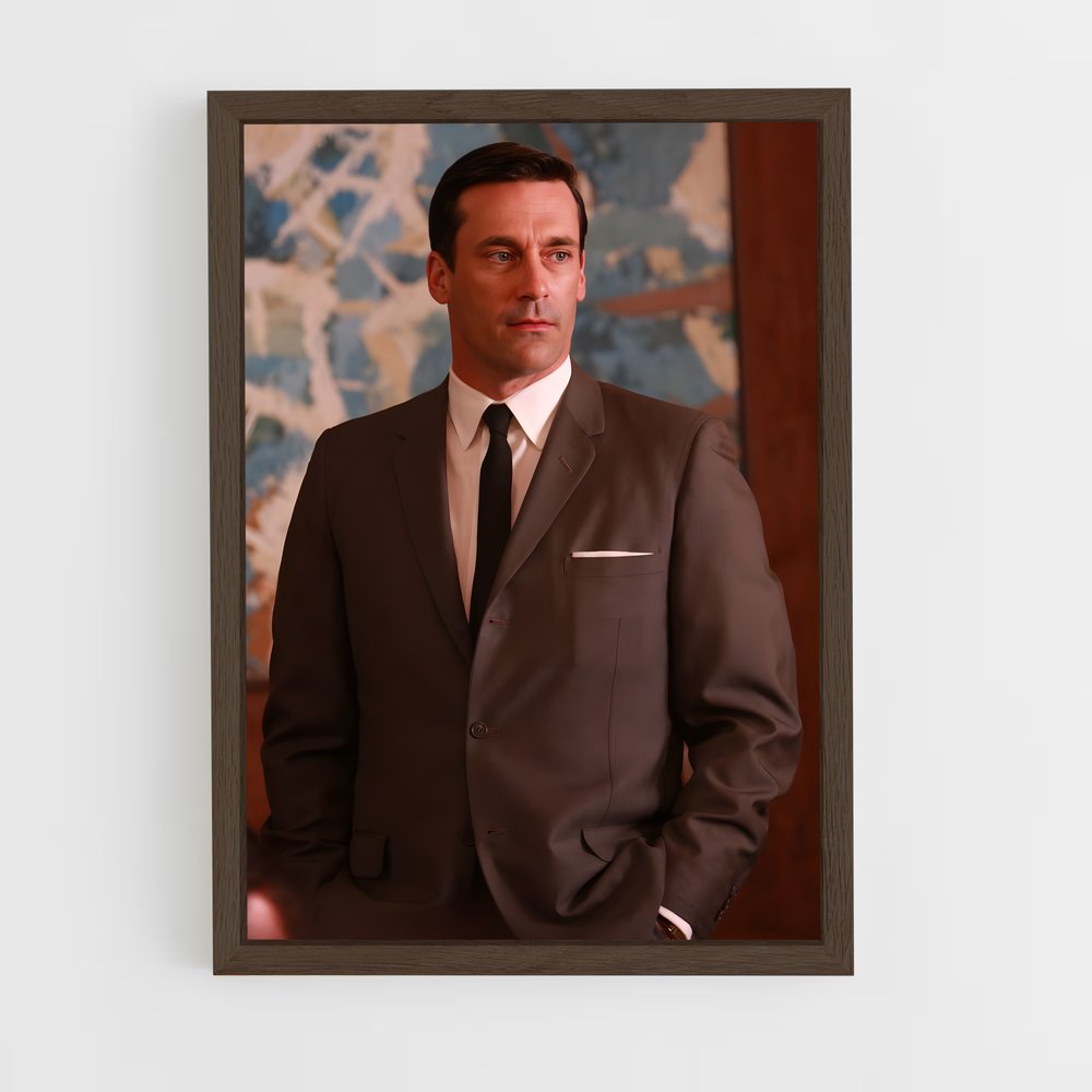 ap-don draper-2 cadre Bois foncé