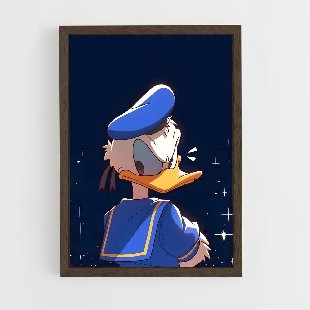 ap-donald duck-3 cadre Bois foncé