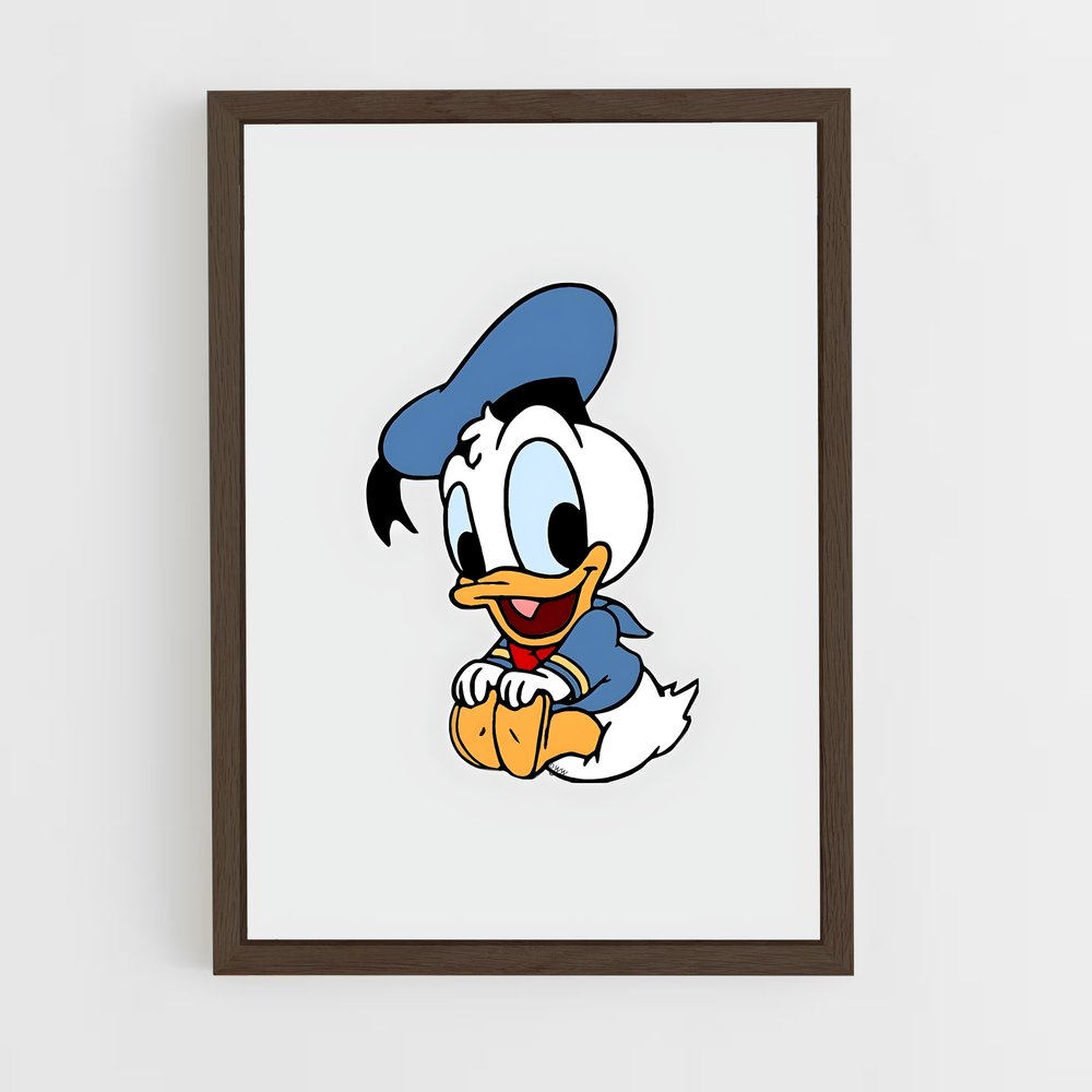 ap-donald duck-4 cadre Bois foncé