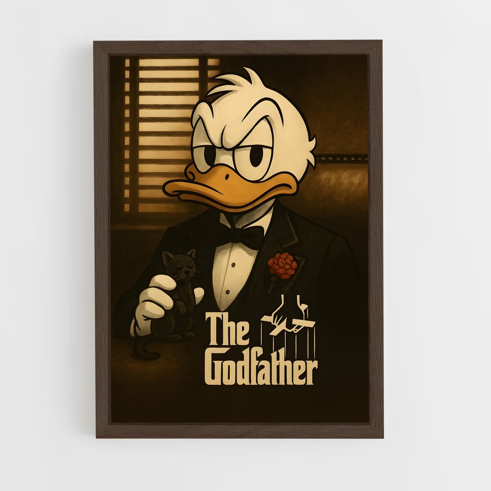 ap-donald duck-9 cadre Bois foncé