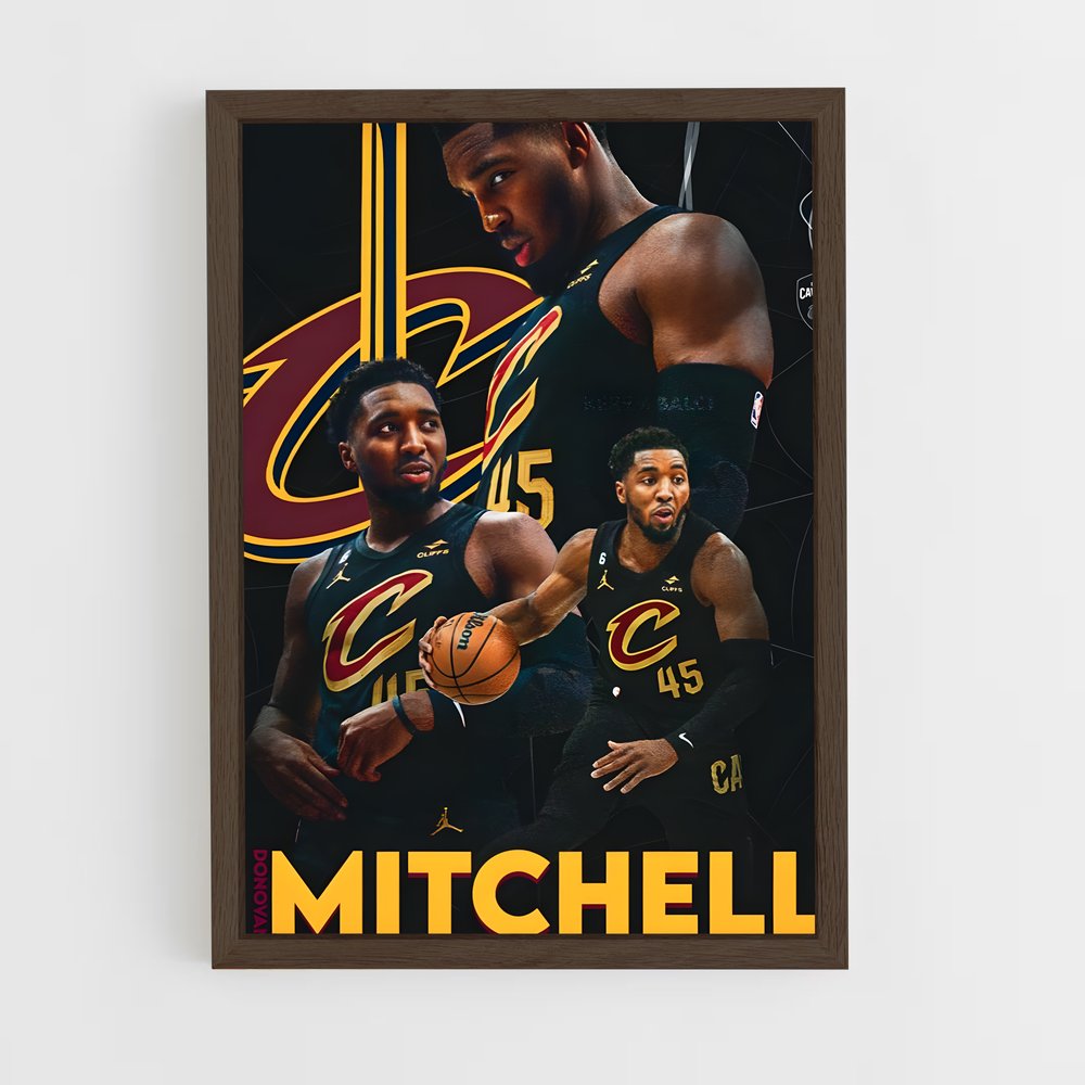 ap-donovan mitchell-3 cadre Bois foncé