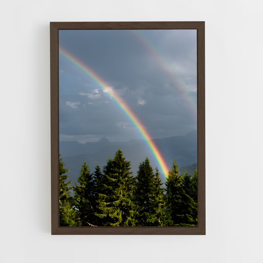 ap-double rainbow-3 cadre Bois foncé
