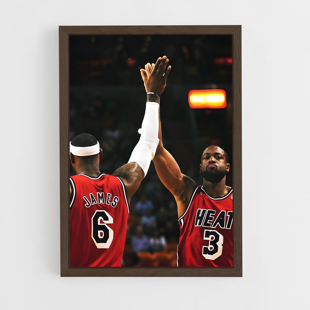 ap-dwyane wade-4 cadre Bois foncé