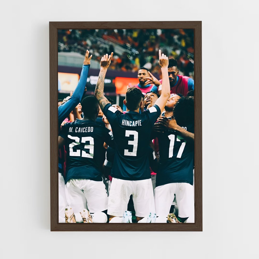 ap-ecuador national football team-4 cadre Bois foncé