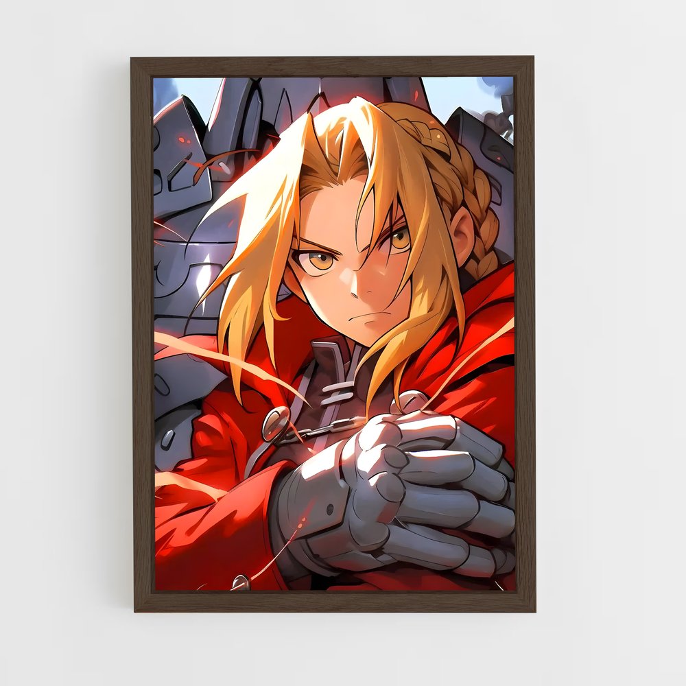 ap-edward elric-2 cadre Bois foncé