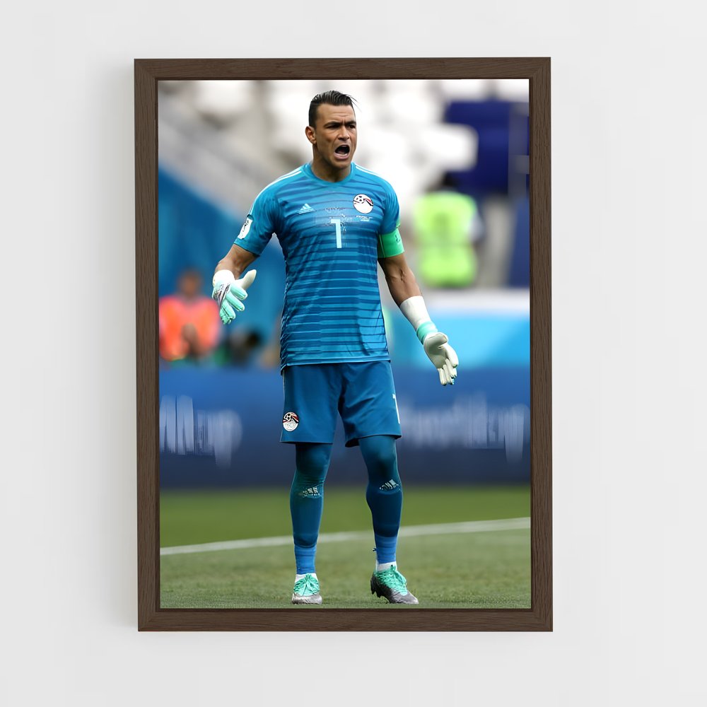 ap-egypt national football team-2 cadre Bois foncé