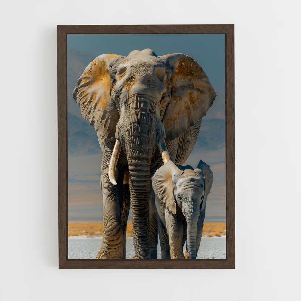 ap-elephant-7 cadre Bois foncé