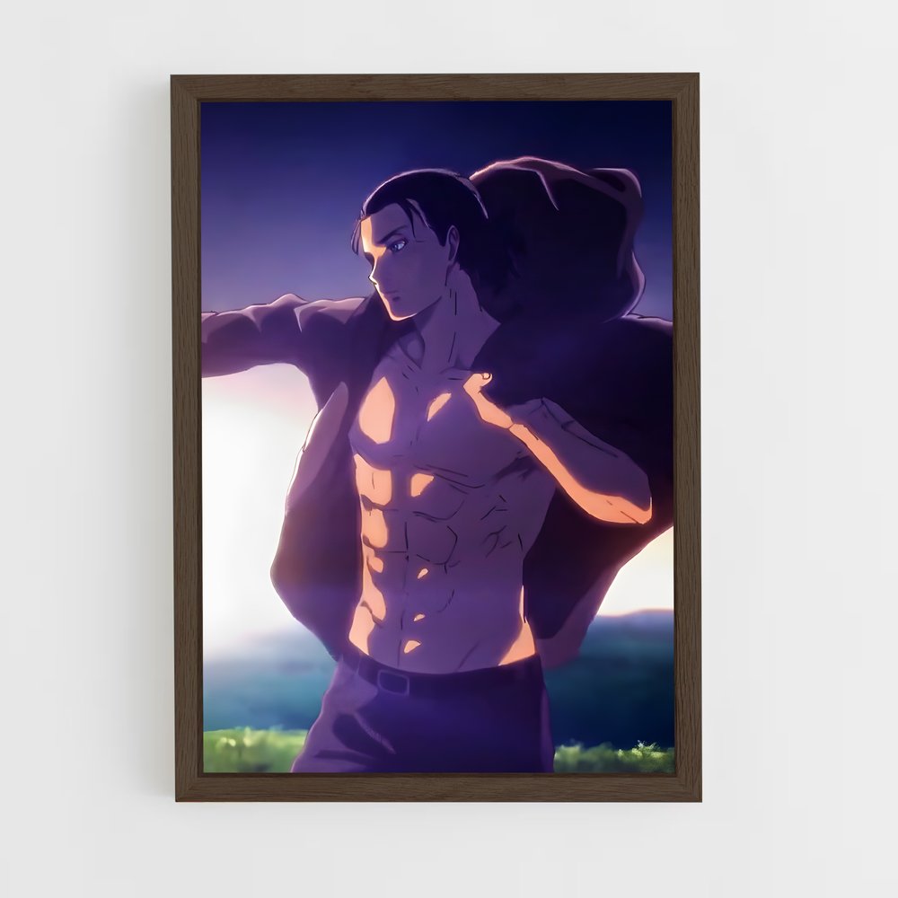 ap-eren yeager-2 cadre Bois foncé