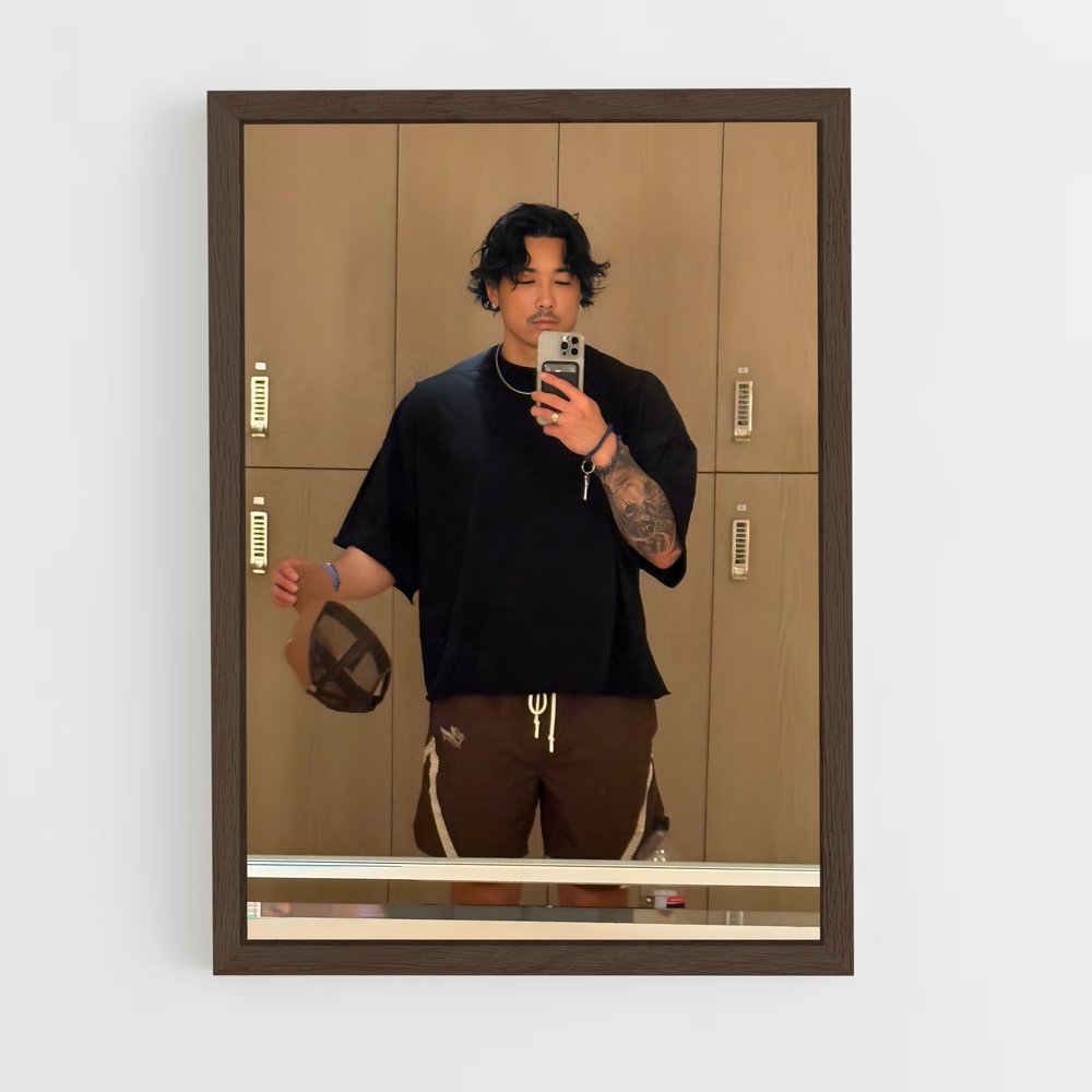 ap-evan fong-1 cadre Bois foncé