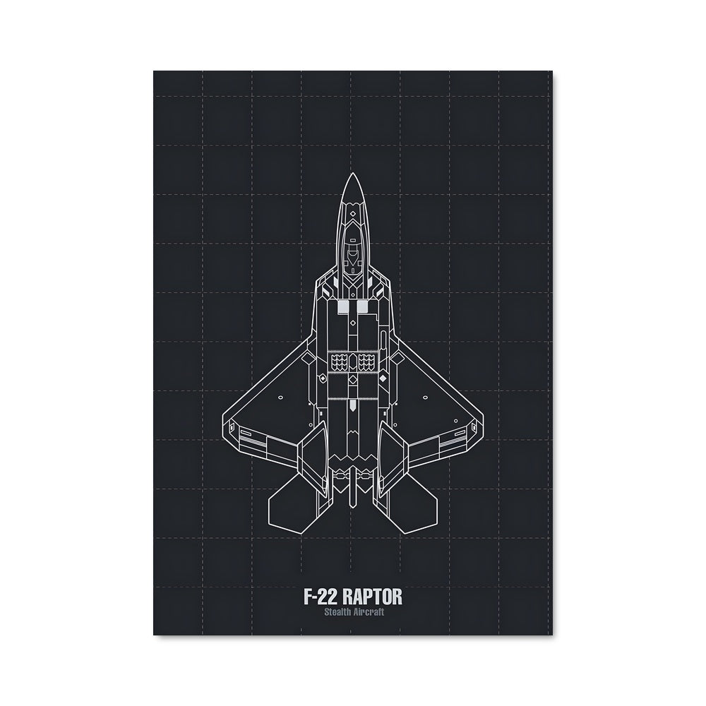 Poster Raptor Blueprint