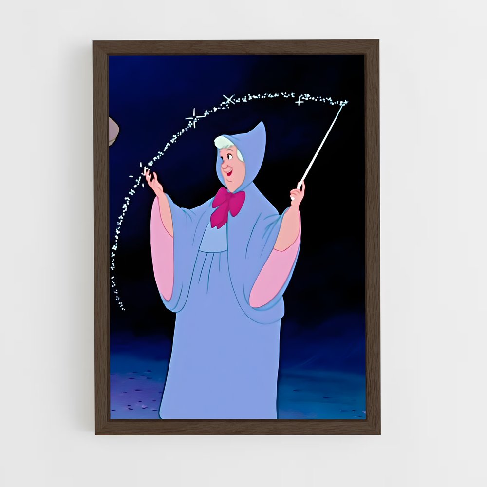 ap-fairy godmother-1 cadre Bois foncé