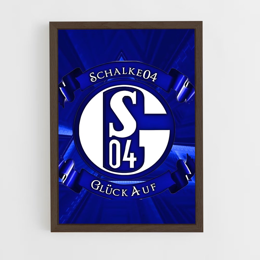 ap-fc schalke 04-7 cadre Bois foncé