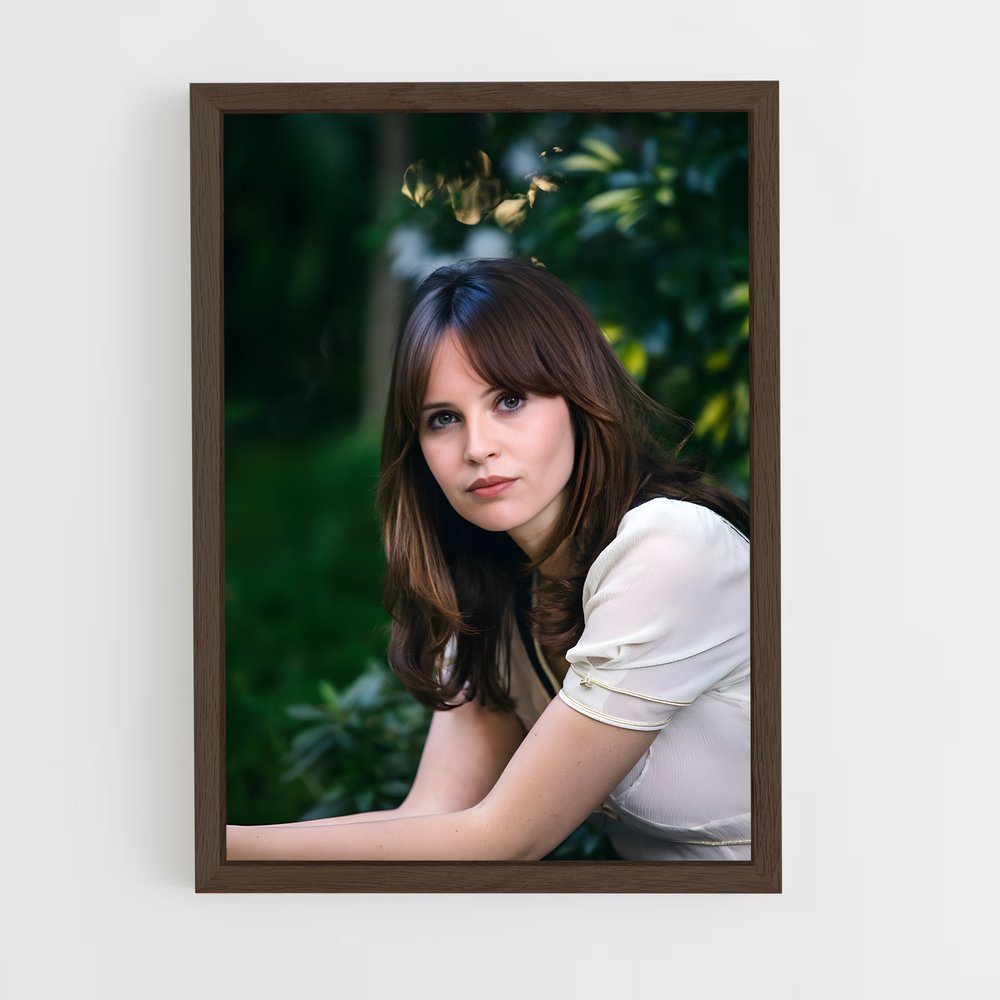 ap-felicity jones-4 cadre Bois foncé