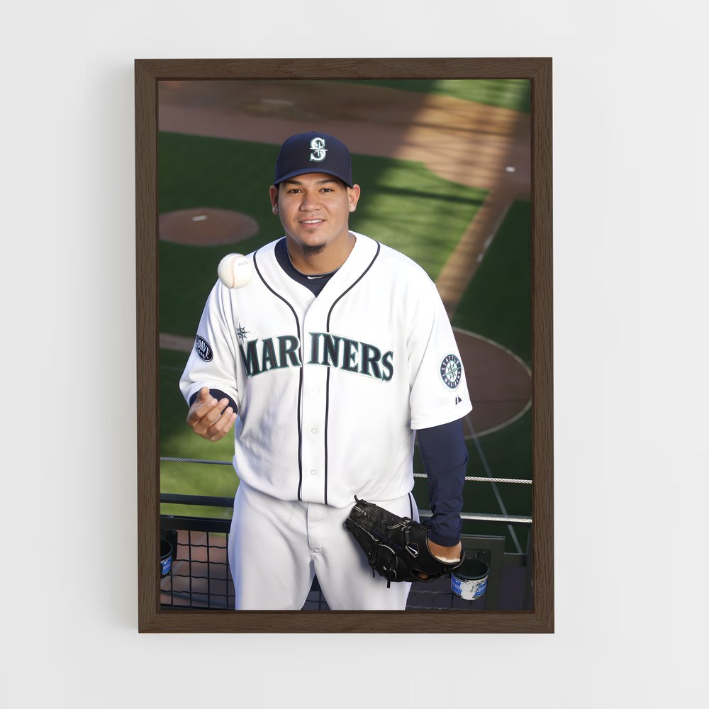 ap-felix hernandez-2 cadre Bois foncé
