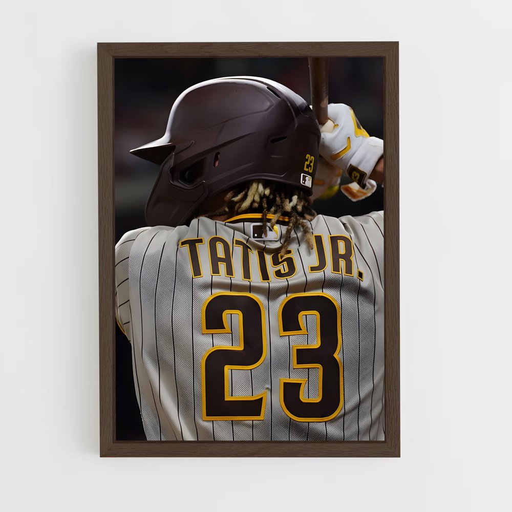 ap-fernando tatis jr-9 cadre Bois foncé