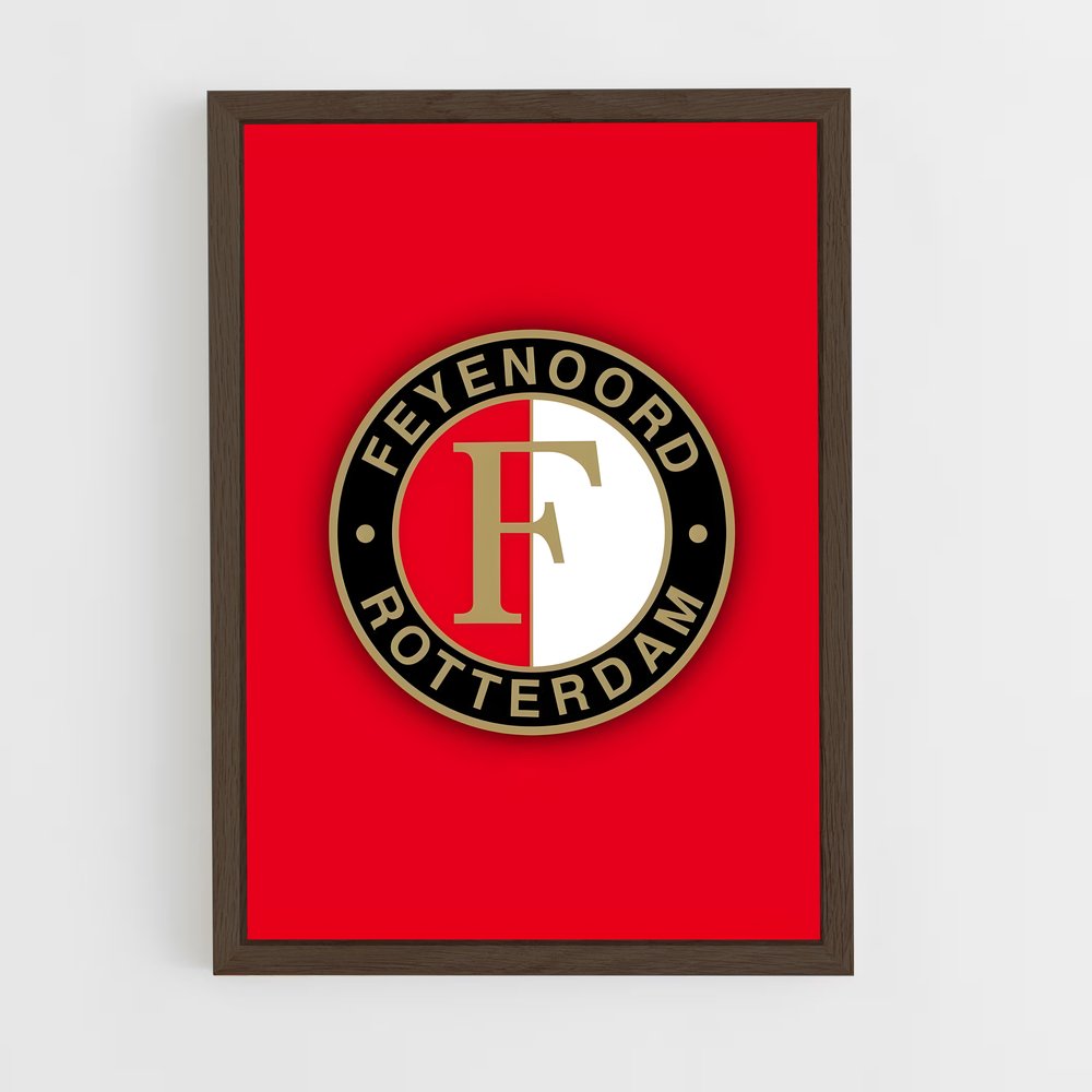 ap-feyenoord rotterdam-3 cadre Bois foncé