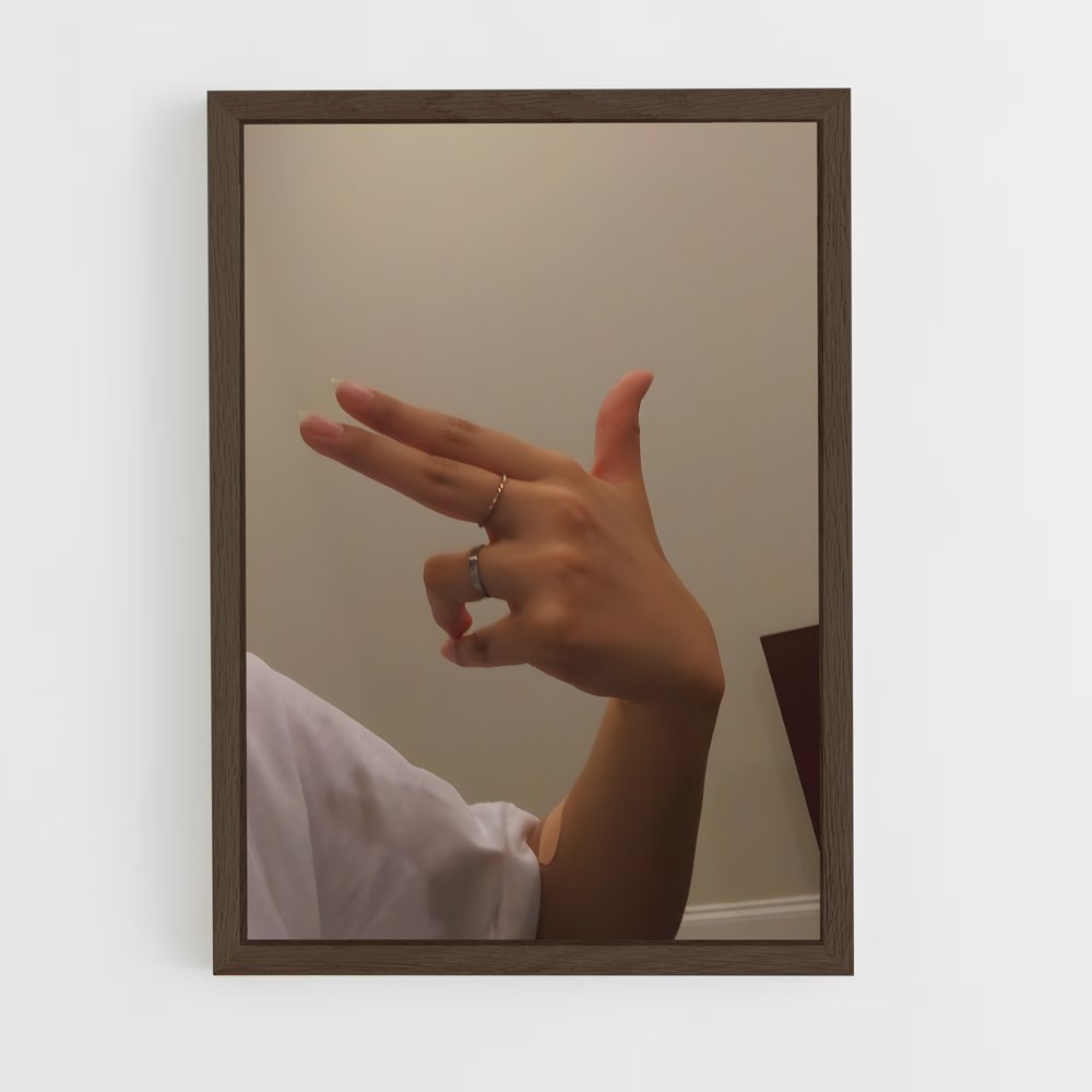 ap-finger-5 cadre Bois foncé
