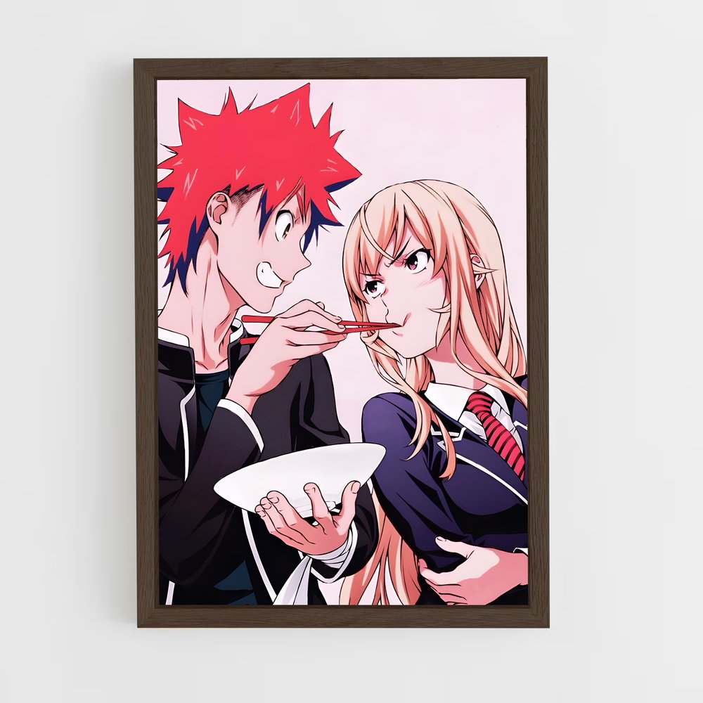 ap-food wars-8 cadre Bois foncé