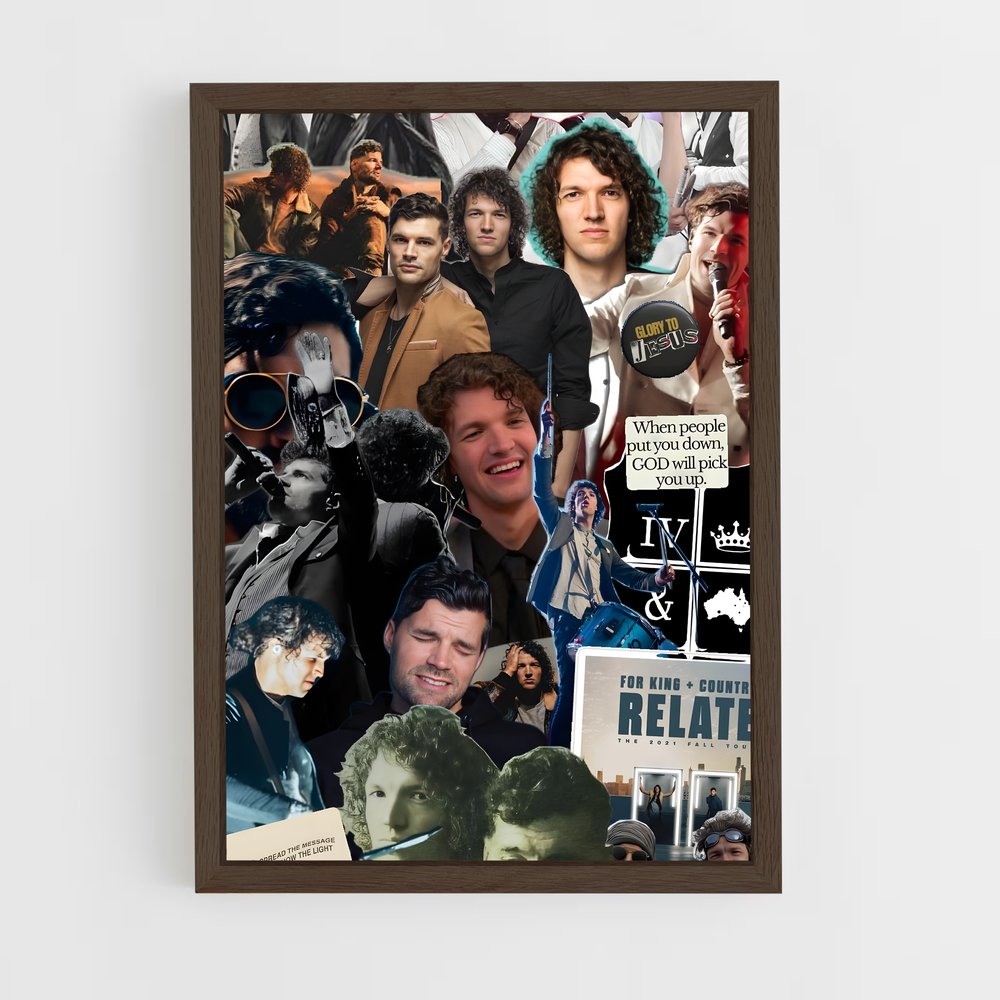 ap-for king and country-9 cadre Bois foncé