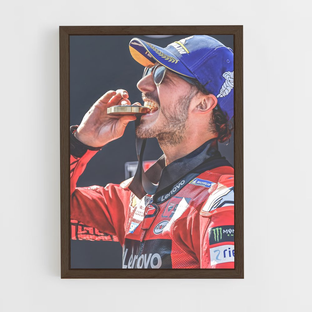 ap-francesco bagnaia-4 cadre Bois foncé