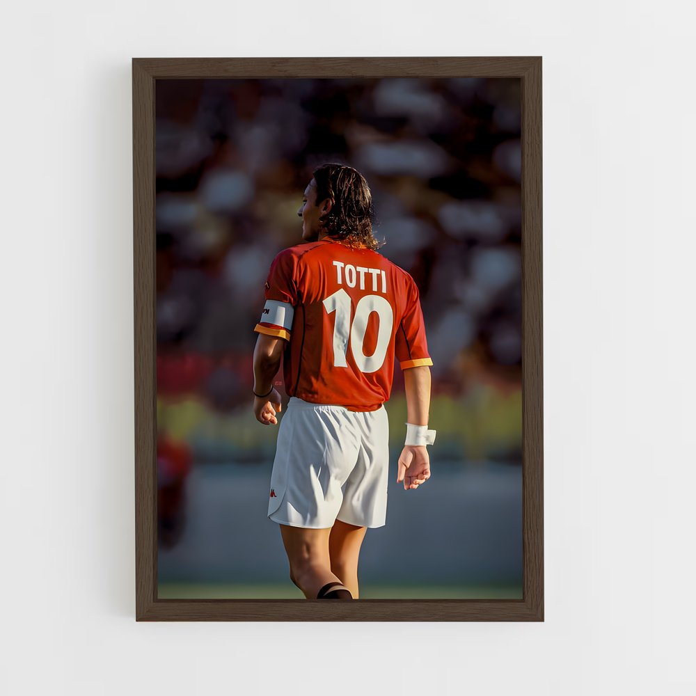ap-francesco totti-2 cadre Bois foncé