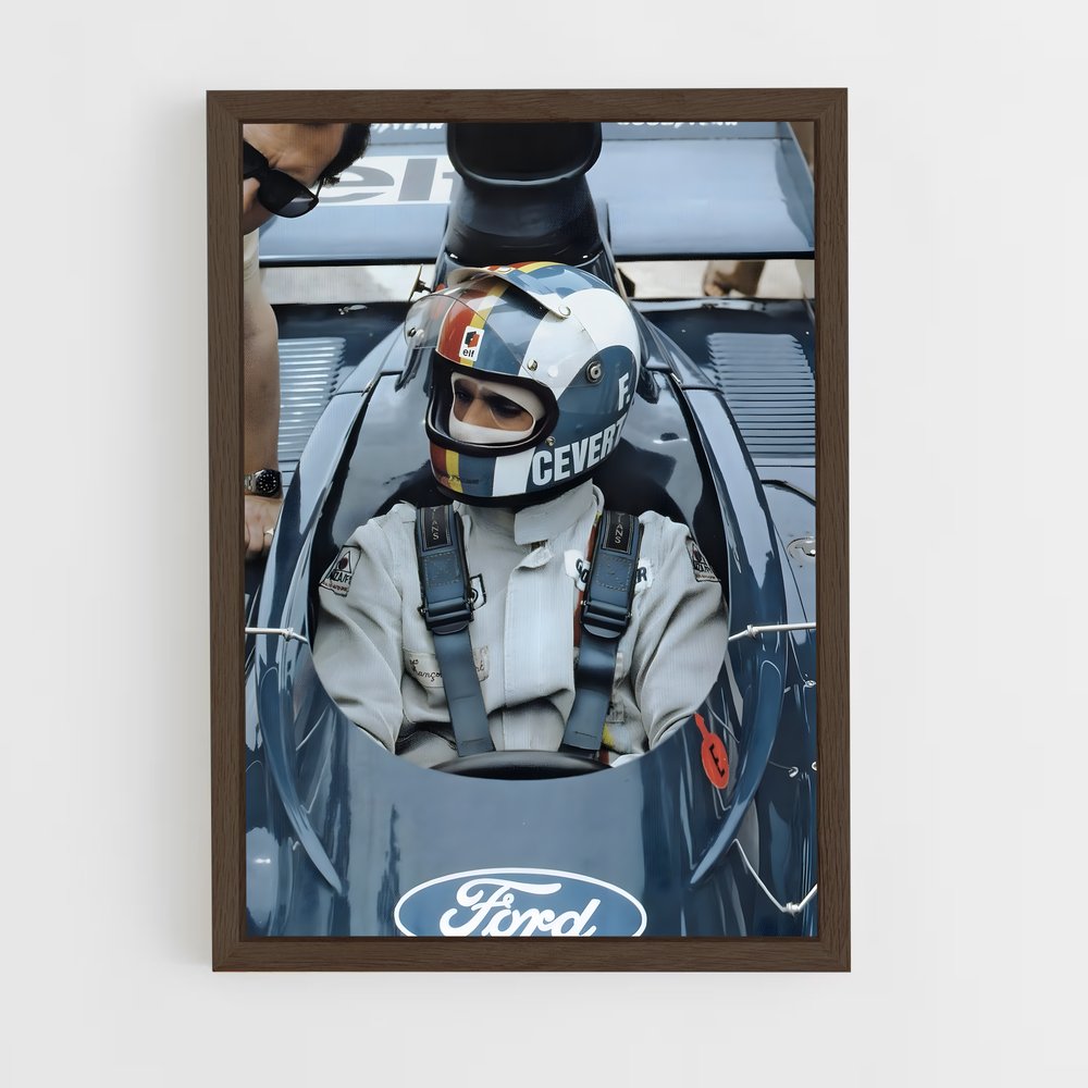ap-francois cevert-4 cadre Bois foncé