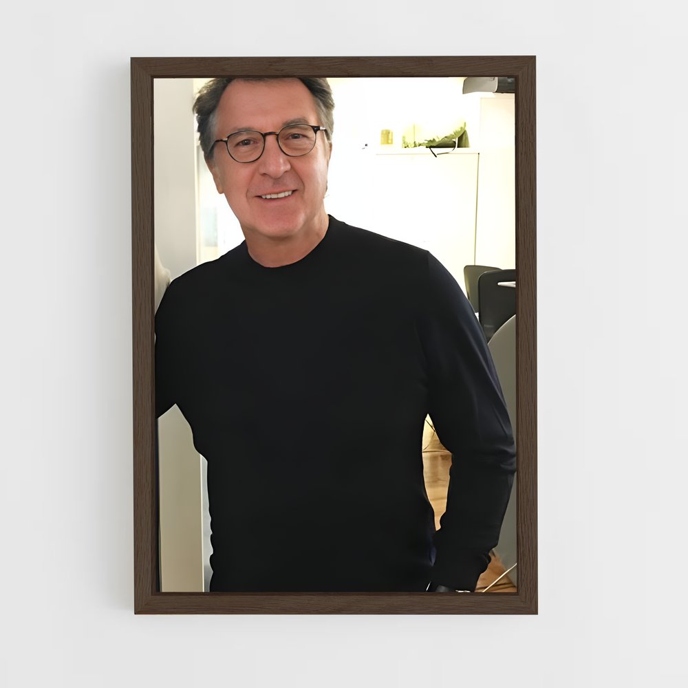ap-francois cluzet-9 cadre Bois foncé