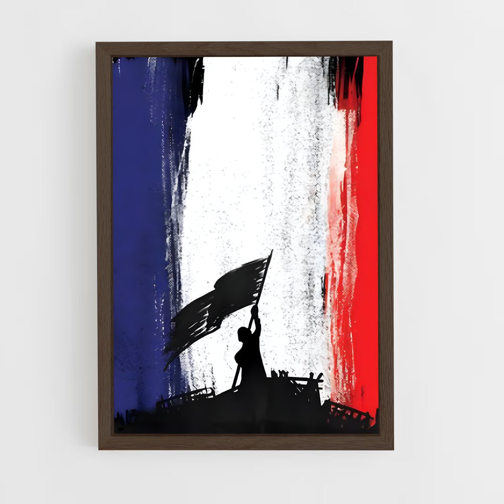 ap-francois l'olonnais flag-1 cadre Bois foncé
