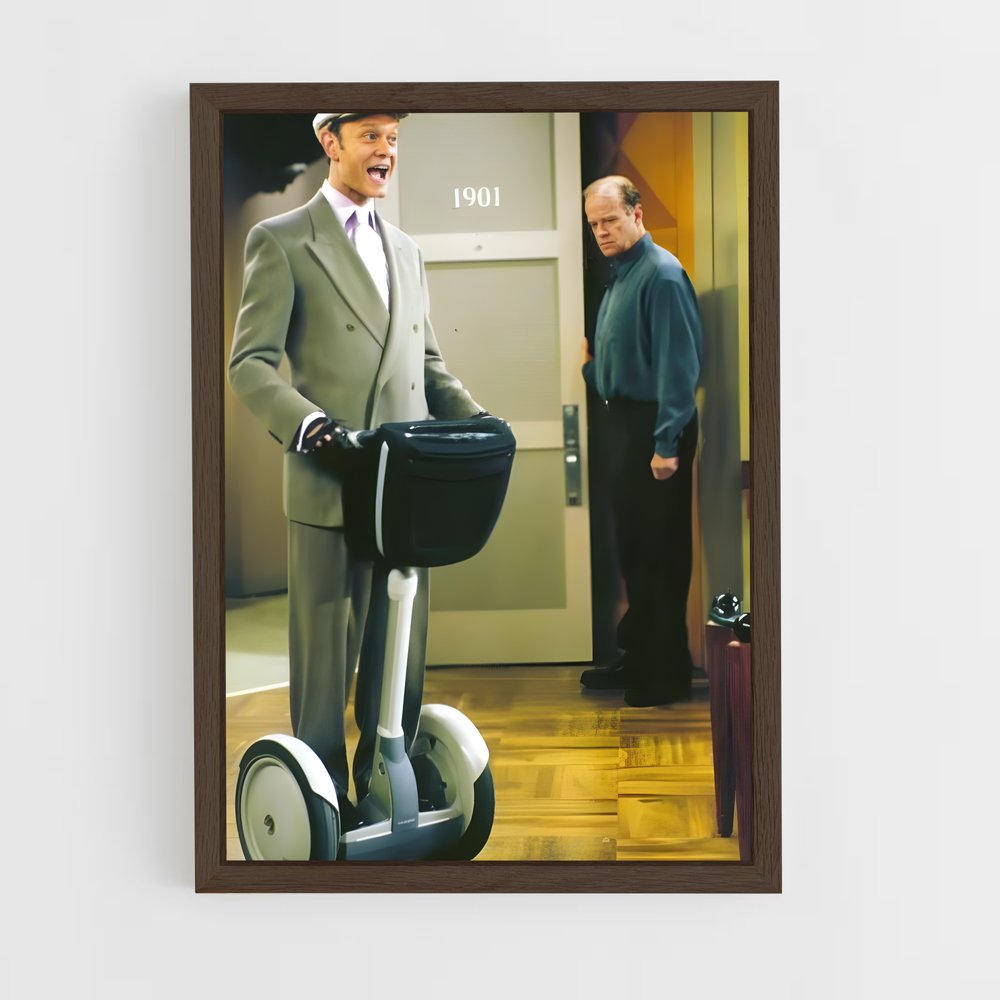 ap-frasier crane-5 cadre Bois foncé