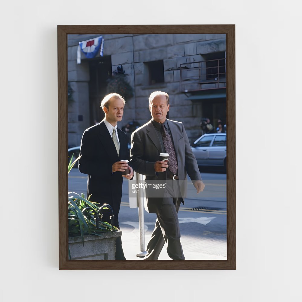 ap-frasier crane-8 cadre Bois foncé