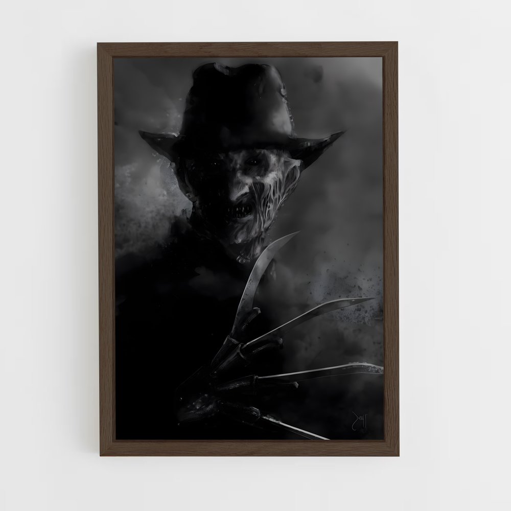 ap-freddy krueger-7 cadre Bois foncé
