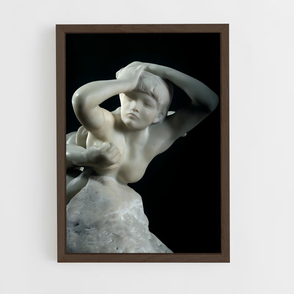 ap-fugit amor rodin-1 cadre Bois foncé