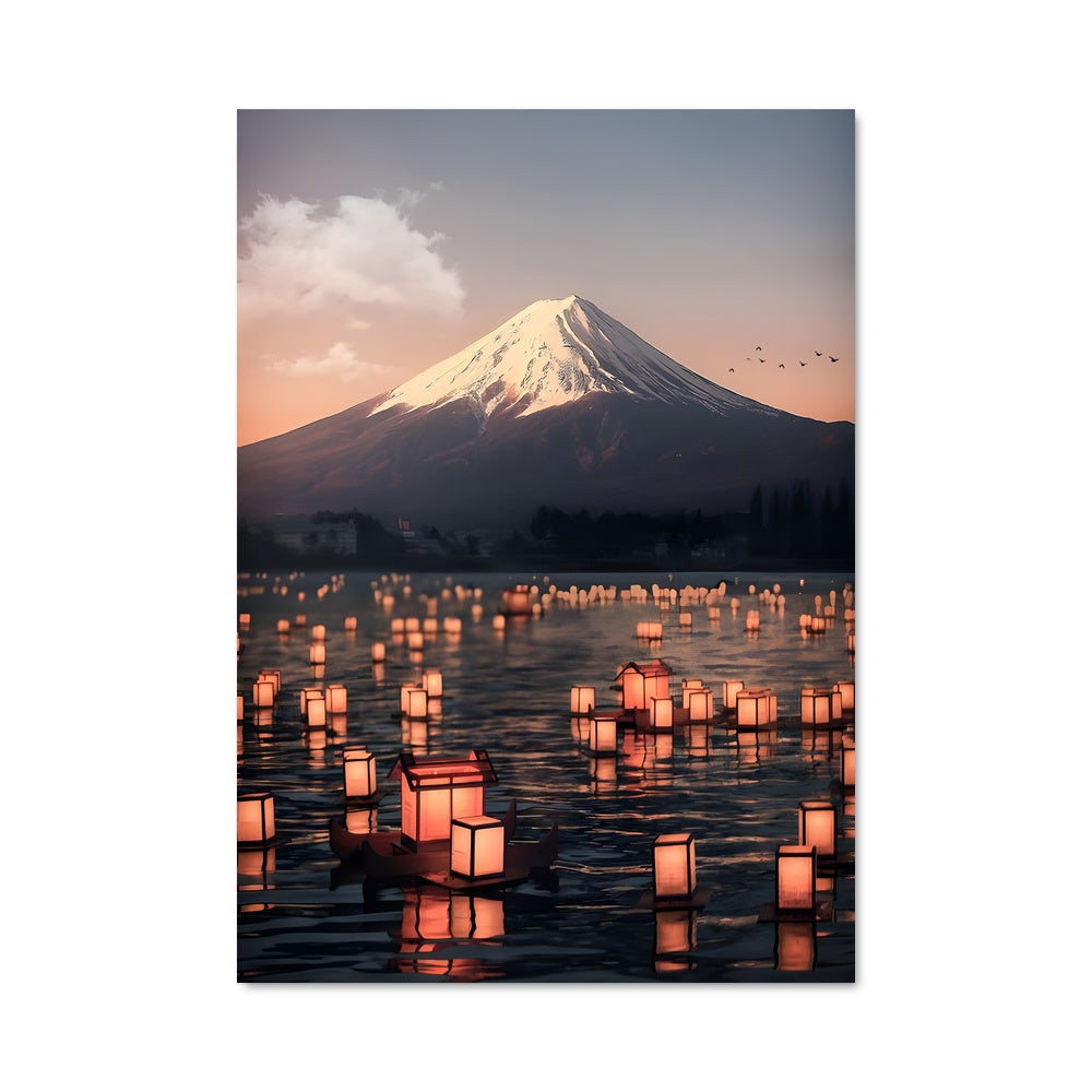 Poster Mont Fuji Illuminé