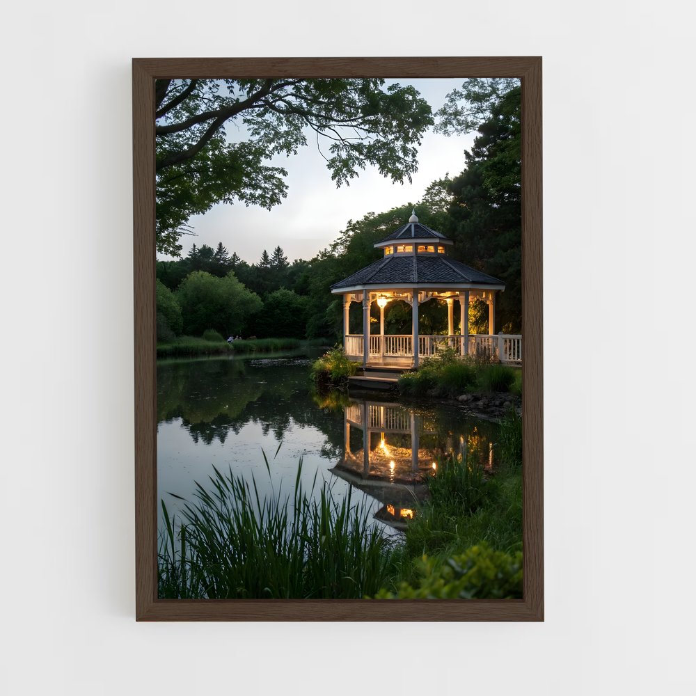 ap-gazebo-7 cadre Bois foncé