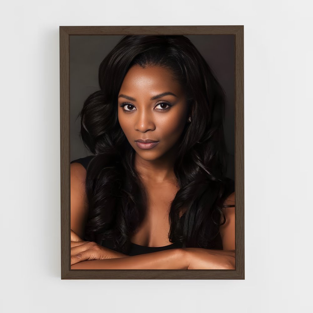 ap-genevieve nnaji-1 cadre Bois foncé
