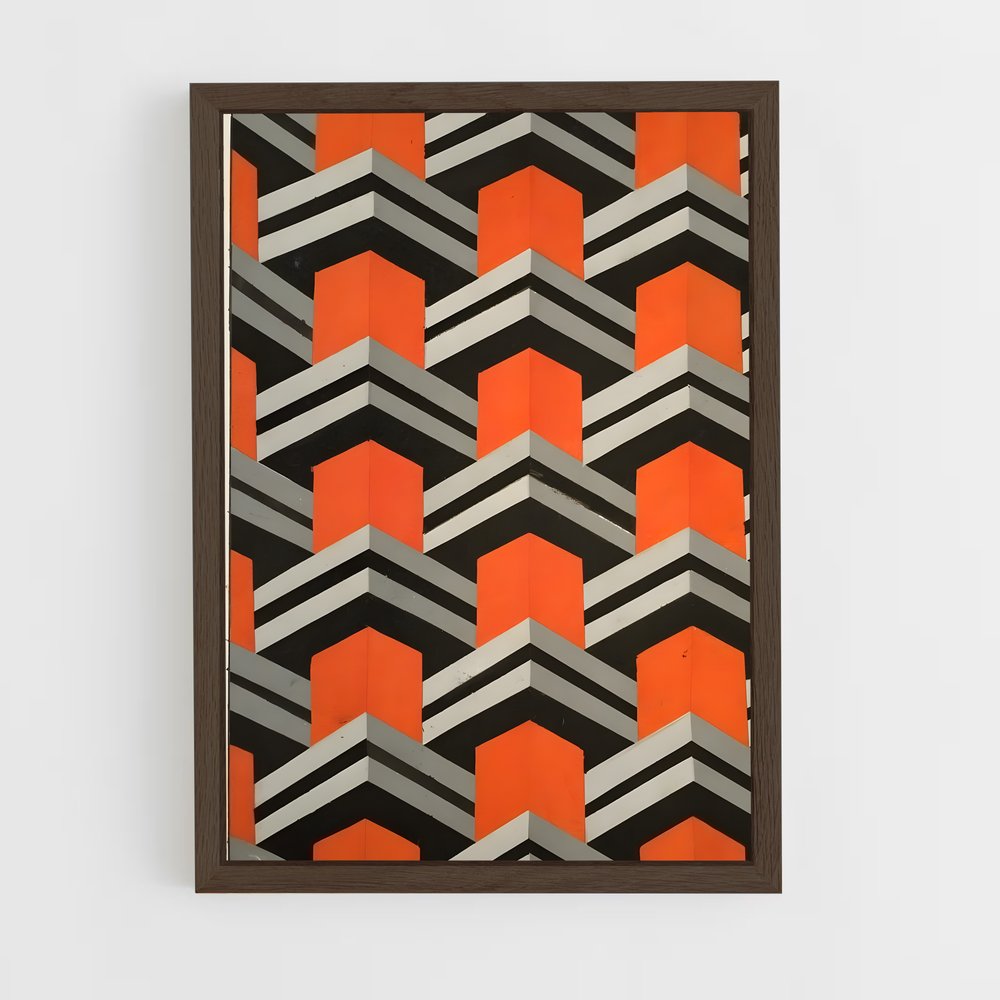 ap-geometric patterns-6 cadre Bois foncé