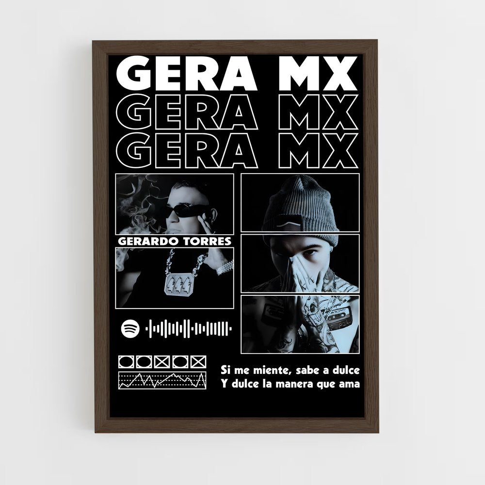 ap-gera mx-6 cadre Bois foncé