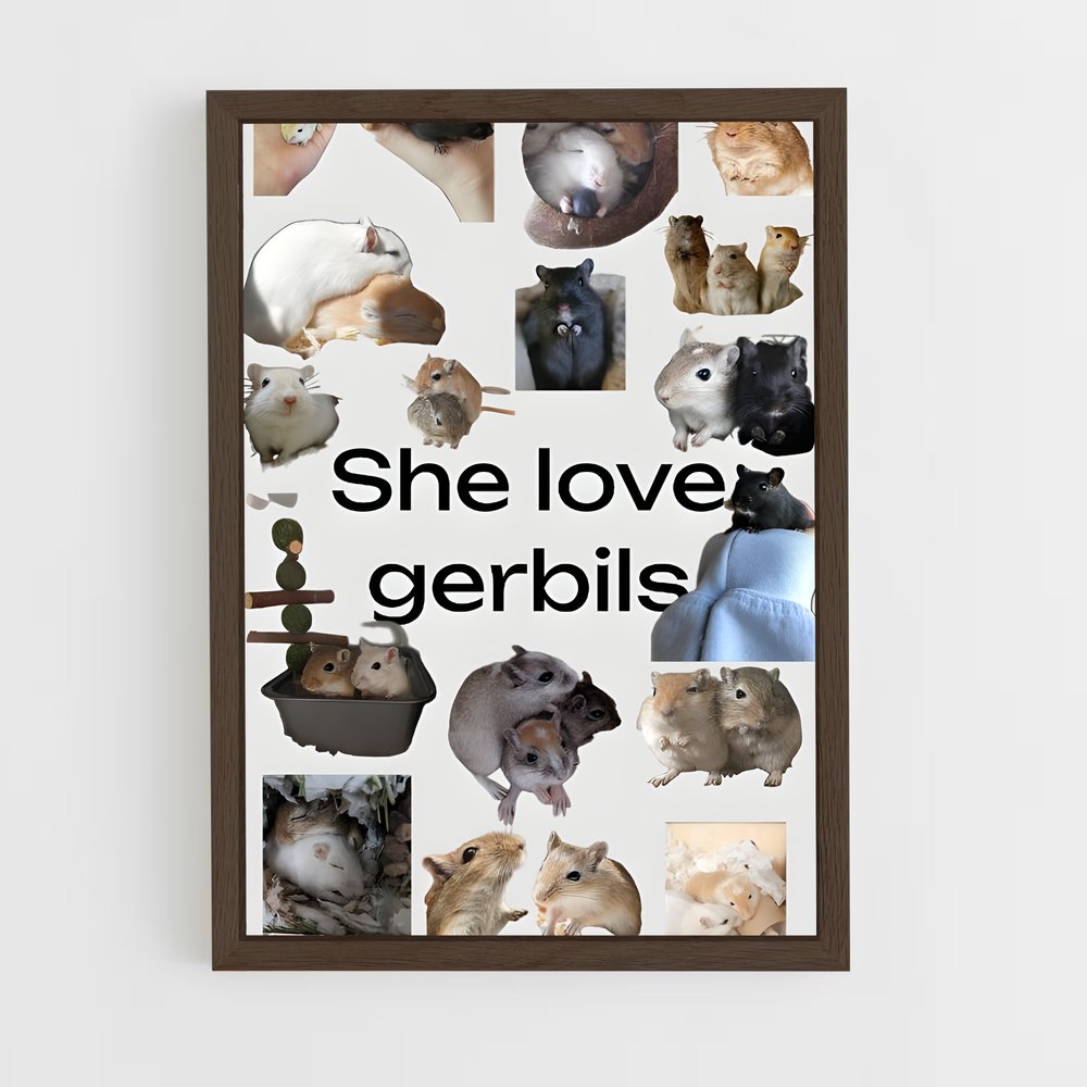 ap-gerbil-1 cadre Bois foncé