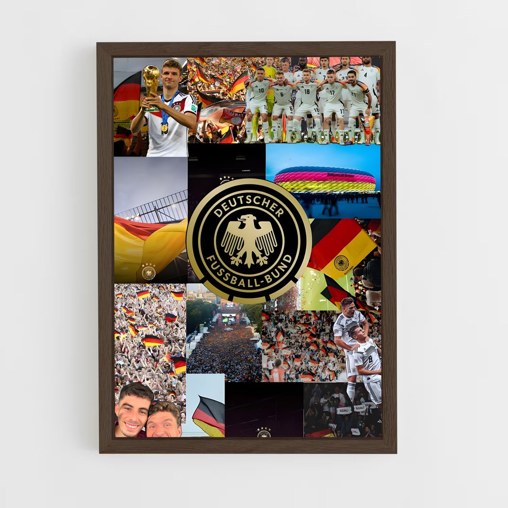ap-germany national football team-6 cadre Bois foncé